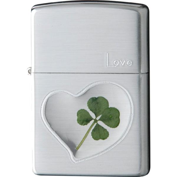 ZIPPO　ジッポー ライター 四つ葉 Love/愛情　63260498 本物のクローバー