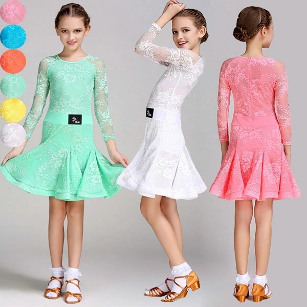 お安く提供社交ダンス 衣装 キッズ モダンドレス ラテンドレス ラテン衣装 チャチャチャ ルンバ サンバ キッズ用 競技ダンス ダンスウエア ダンス衣装 競技着 練習服 モダンダンス ワンピース ダン