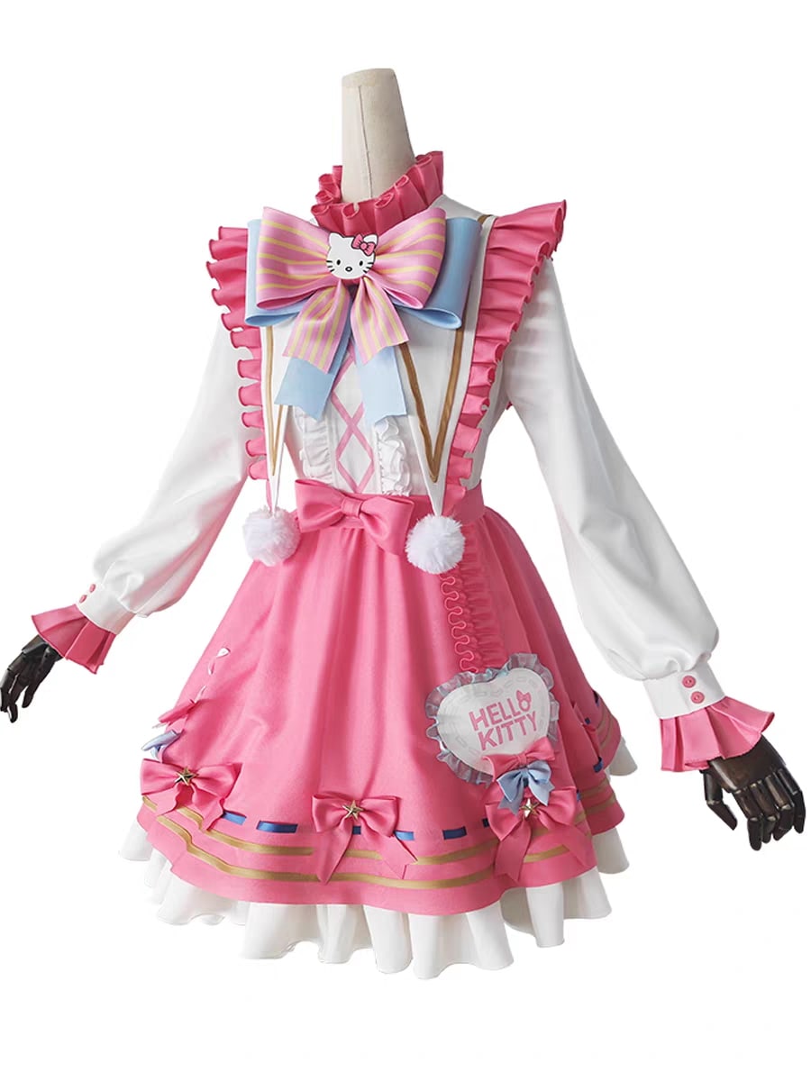 第五人格 コスプレ 庭師 エマウッズ コラボ衣装 ファンタジーハローキティ コスチュム 男女兼用 P757