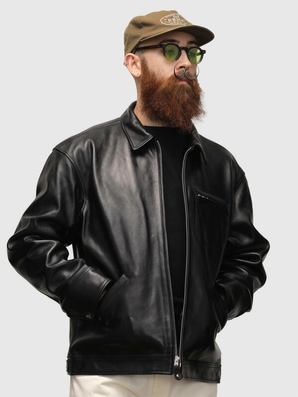 Schott ショット レザー ジャケット トラッカー タイプ ワークジャケット 羊革 ラム LEATHER TRACKER JACKET 7825950014 無地 バイク アメカジ ワーク ミリタ