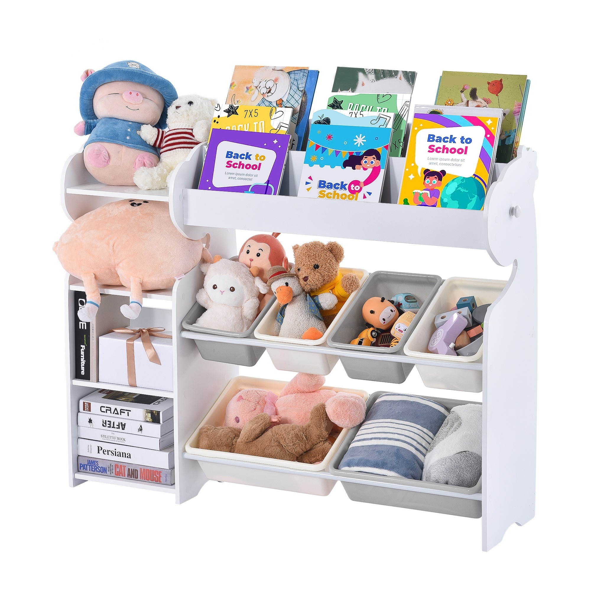 おもちゃ収納ラック 大容量 子ども用家具 収納ケース 絵本棚 おもちゃ キッズ収納 絵本 おもちゃ箱 本棚 こども キッズ おもちゃ箱 お片付け 衣類収納 子供部屋 14,715円