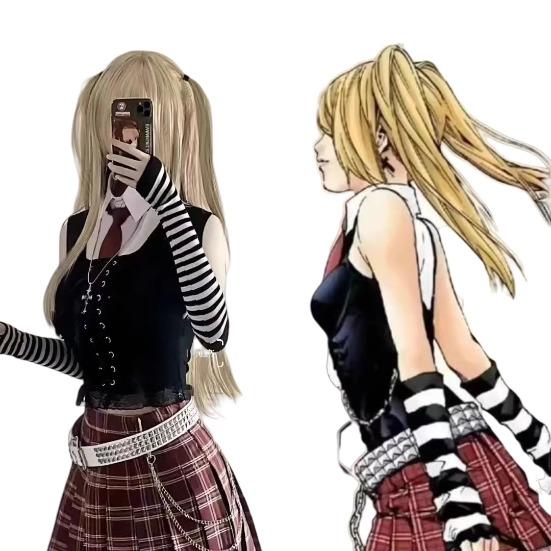 デスノート弥海砂亜文化デスノン夜神月弥海砂常服コJK スプレ衣装 撮影 かわいい コスチューム