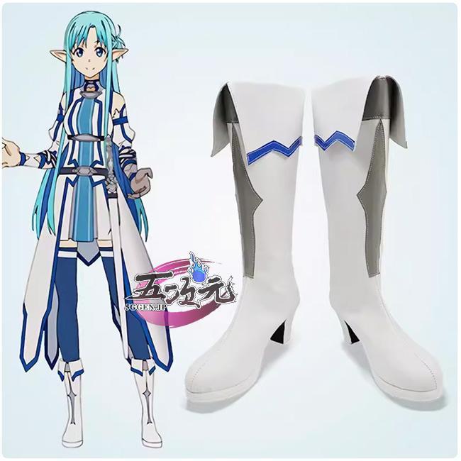 【予約商品】ハロウィン 五次元　ソードアート・オンライン　SAO　コスプレ　アスナ　結城明日奈　水妖精　靴