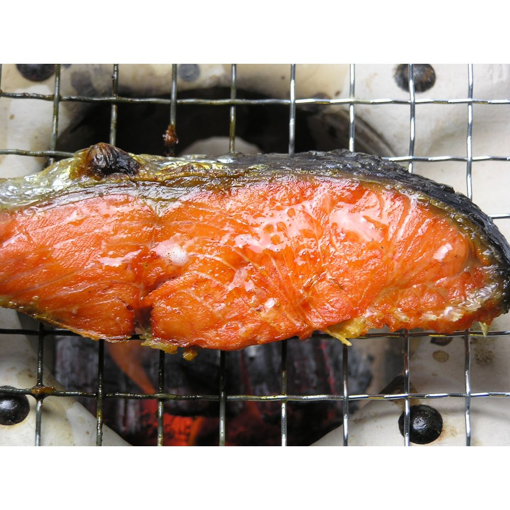 （グルメギフト）下関唐戸市場/林商店 天然紅鮭厚切 8切セット