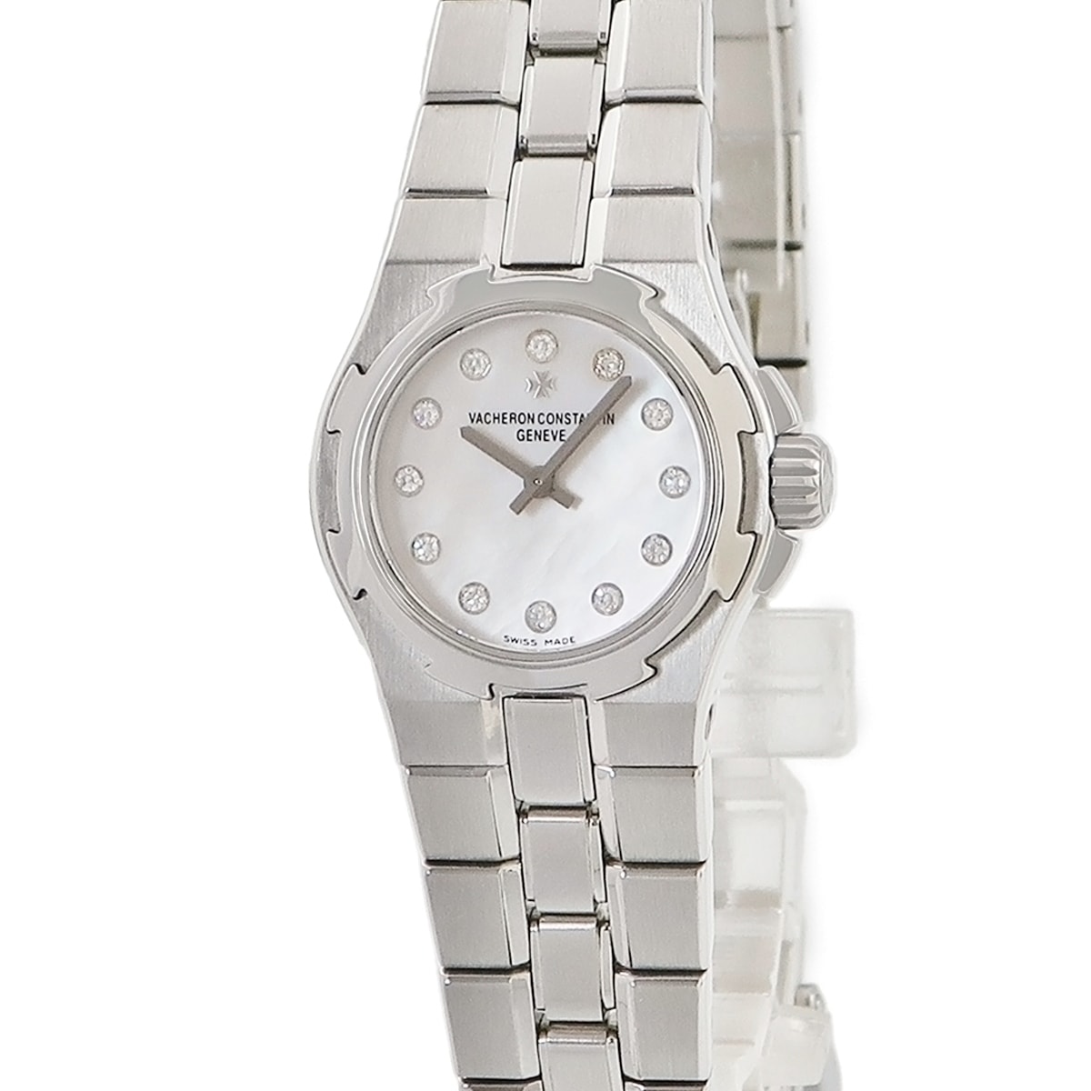 オーヴァーシーズ 16050/423A-8880 クオーツ レディース OH済 純正ダイヤ シェル 3年保証