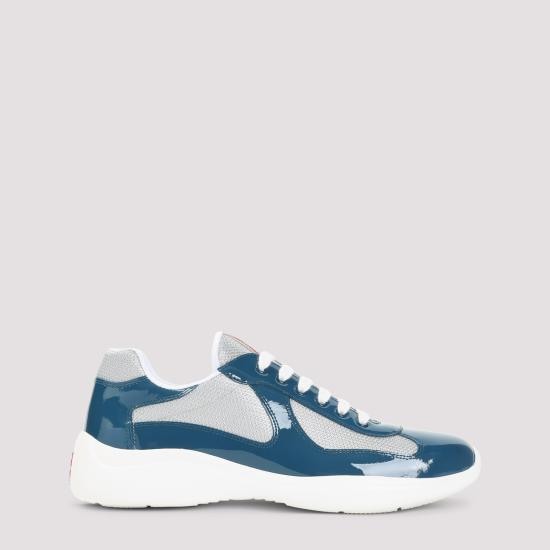 PRADA Men Sneakers 4E3400FG000 ASZ F0QKD PETROLIO ARGENTO