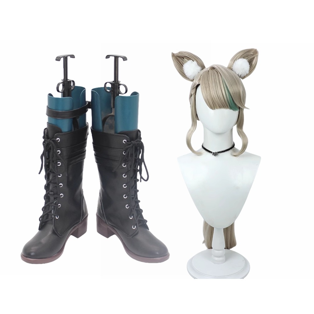 リネット コスプレ靴 ブーツ ウィッグ付き コスプレ 演出服 アニメ 祭り ハロウィン クリスマス 学園祭 文化祭 仮装
