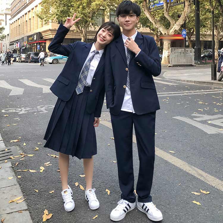 女子&男子スクール制服ブレザーフォーマルスーツ入学式スーツ4点セット無地春ブレザー学生服jk男子高生女子高生中学生スクールスーツ学生制服高校生制服入学式/文化祭/卒業式/発表会コスプレ制服大きいサイズ