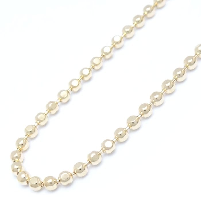 ボールチェーン ネックレス 40cm 7グラム K18YG イエローゴールド/75718【中古】