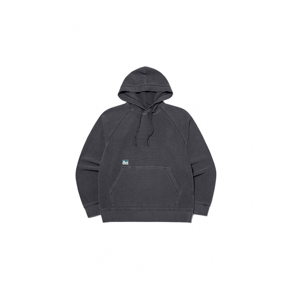 コダックアパレルシーシーワッフルウォッシュパーカーチャコール