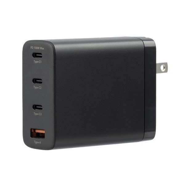 GH-JD4GA-BK [AC充電器 4ポート 100W]