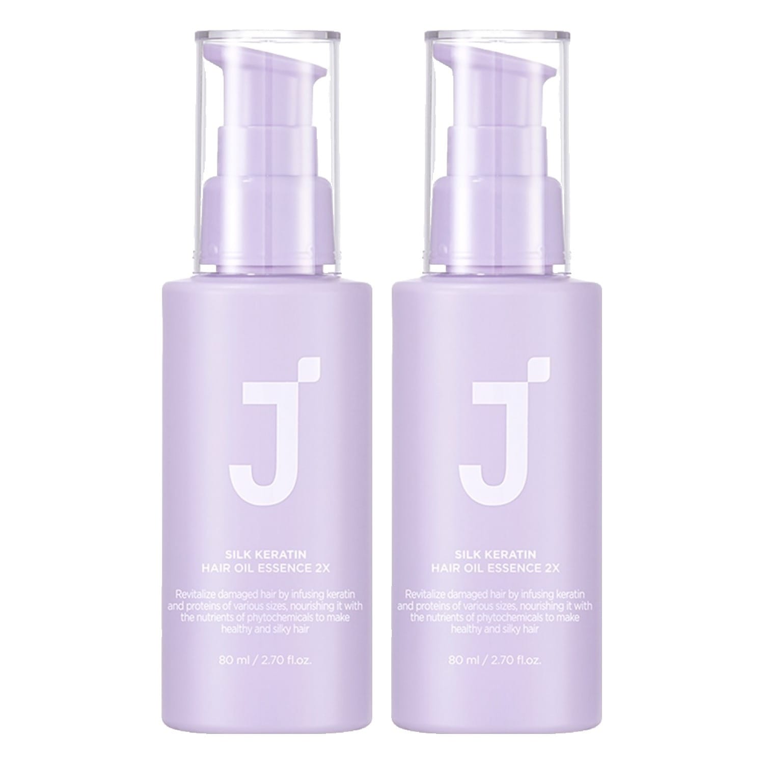 シルクケラチンヘアオイルエッセンス2X, 80ml, 2個