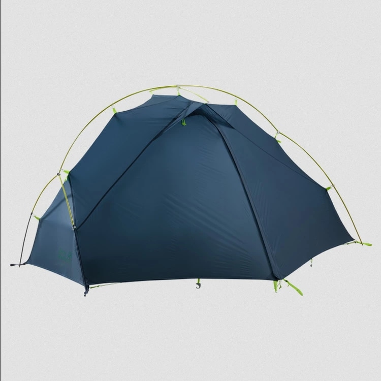 ジャックウルフスキン EXOLIGHT 1 超軽量高機能1人用テント スティールブルー 2.15m×0.6/0.6×1.00m #3004911-1074