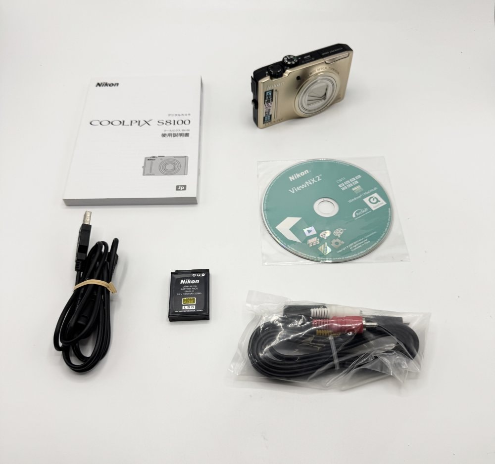 中古 Nikon デジタルカメラ COOLPIX S8100 プレシャスゴールド S8100GL 1210万画素