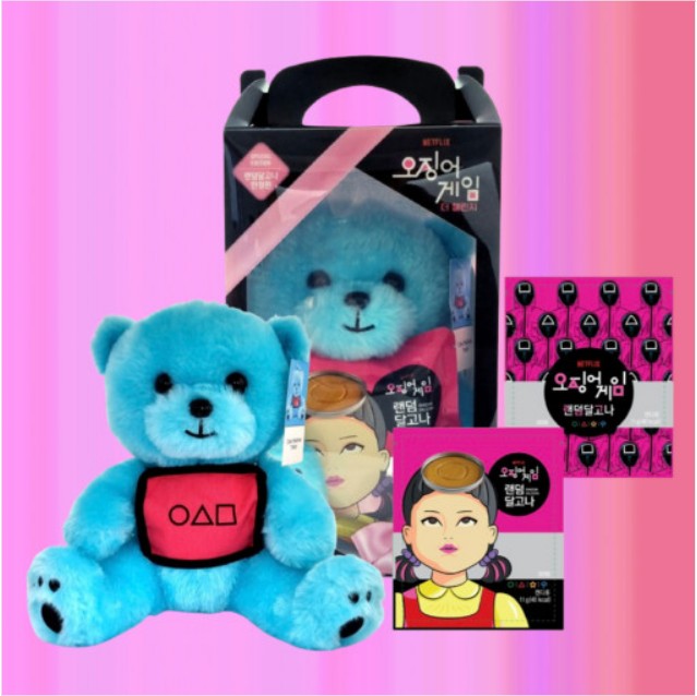 イカゲーム クマのぬいぐるみ ランダム タルゴナ ギフト[限定版]