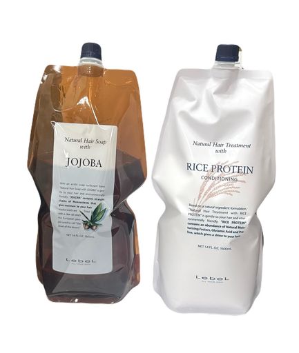 Lebel ルベル ナチュラル ヘアソープ ホホバ 1600ml &トリート ライスプロテイン 1600mlセット