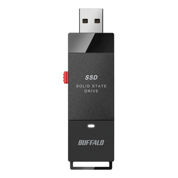 外付けSSD ポータブル USB3.2 Gen1 スティック型 250GB TV録画対応 SSD-PUT250U3BC/D