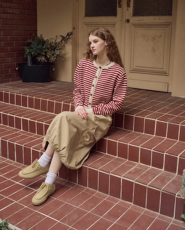 ストライプクロップカーディガン 2 colors　UNISEX