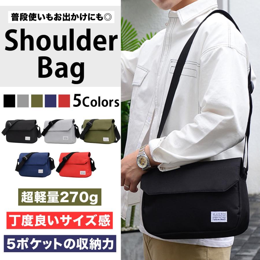 【出荷が早い】ショルダーバッグ メンズ コンパクト サコッシュ 軽い レディース 小さい ミニ 軽量 斜めがけ バッグ