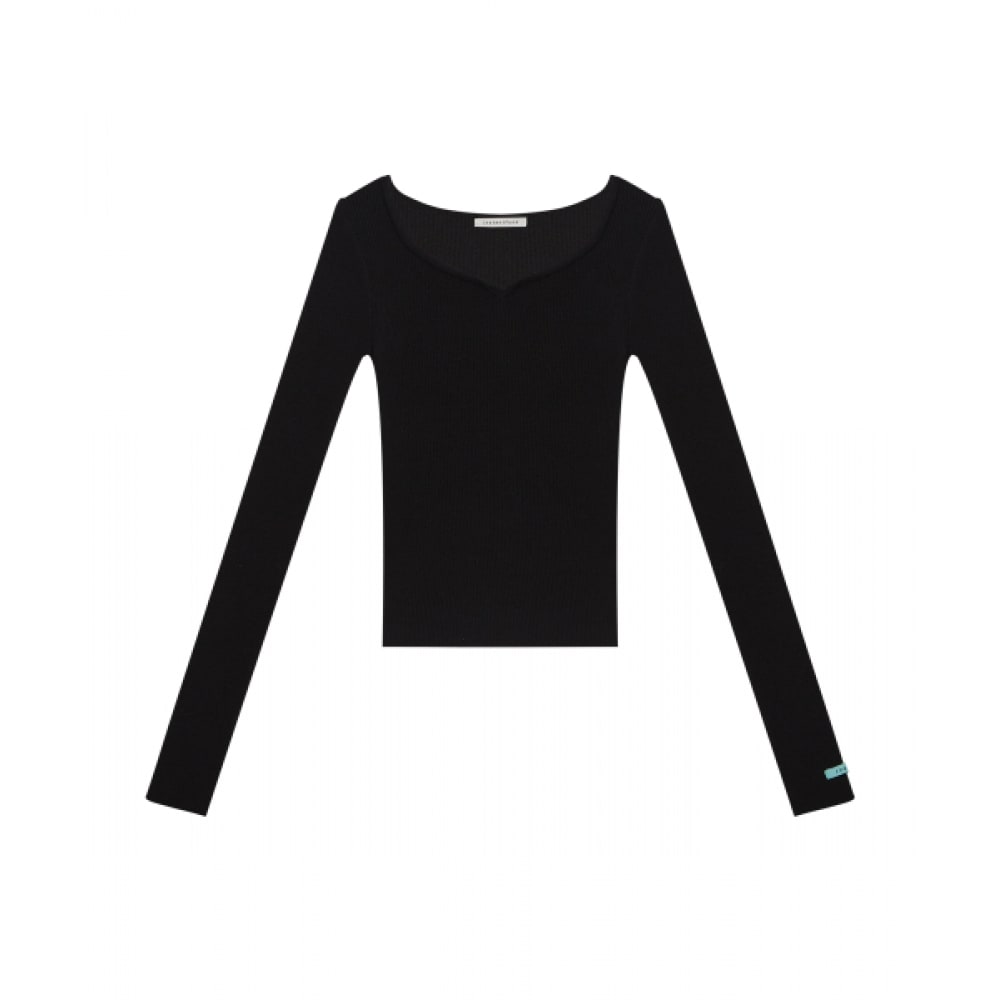 インスタントファンクマルチウェイハートネックニット