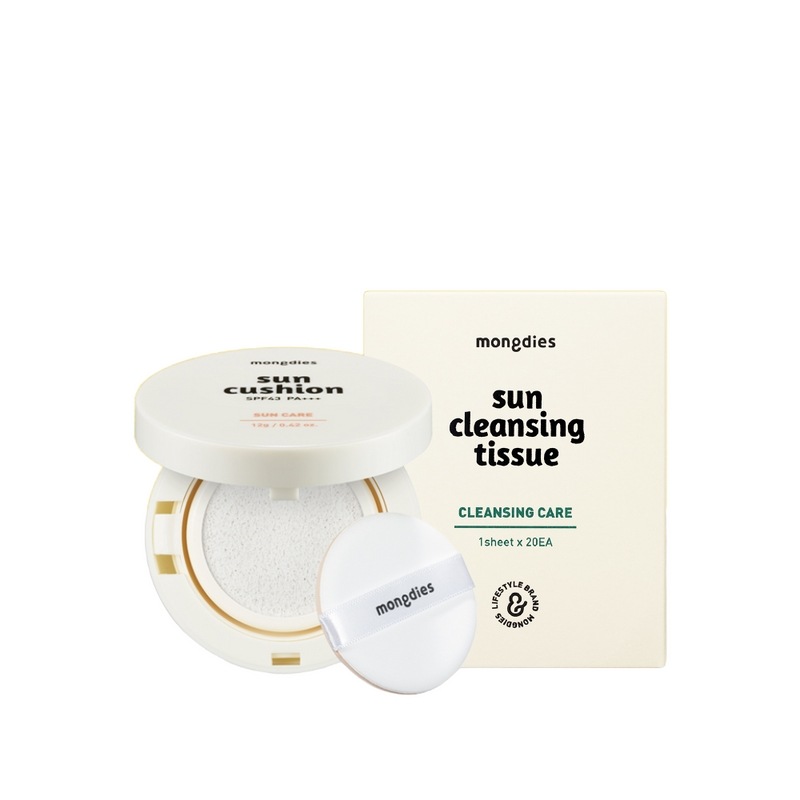 [2+2]安心外出トークトックサンケアセット（サンクッション2+サンクレンジングティッシュ2）