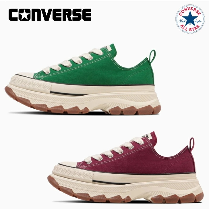 コンバース スニーカー ローカット オールスター トレックウエーブ ＦＳ ＯＸ レディース 厚底 CONVERSE ALL STAR TREKWAVE FS OX