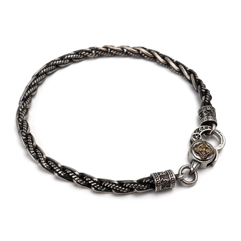 シルバー925 ロープチェーンブレスレット [bs237]