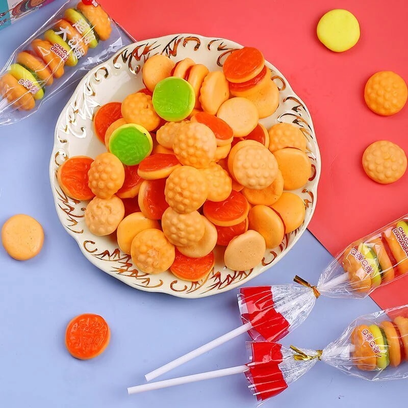Q弾グミキャンディーバーガーキャンディーマシュマロ22g子供用ロリポップバルクカジュアルスナックスプリー