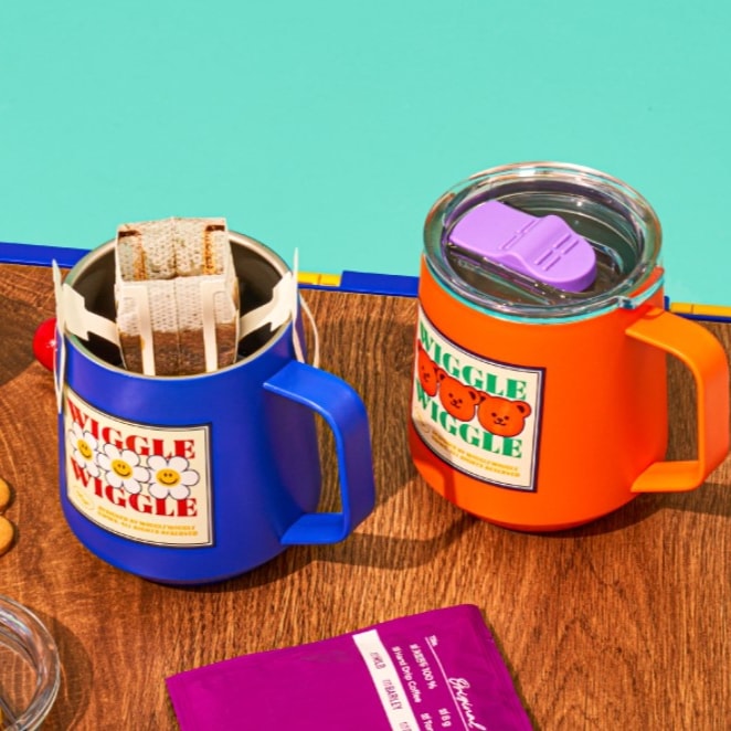 WIGGLE WIGGLE CAMPING MUG 2colors 韓国キャンプ用品