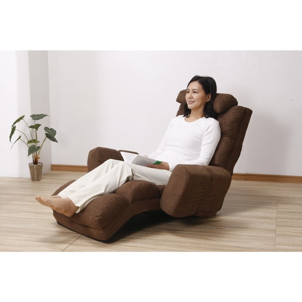 ファミリー・ライフ NEWふかふかリラックスチェアDX ブラウン 肘付き(0405320) メーカー直送