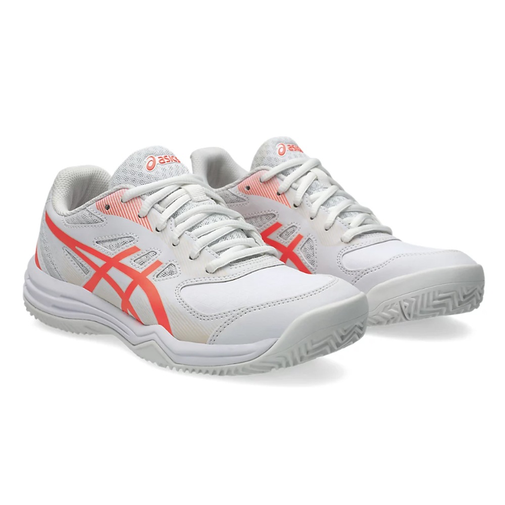 アシックス 1042A230-102-22.5 レディース テニスシューズ COURT SLIDE 3 CLAY/OC（White/Sun Coral・サイズ：22.5cm） 1042A230102