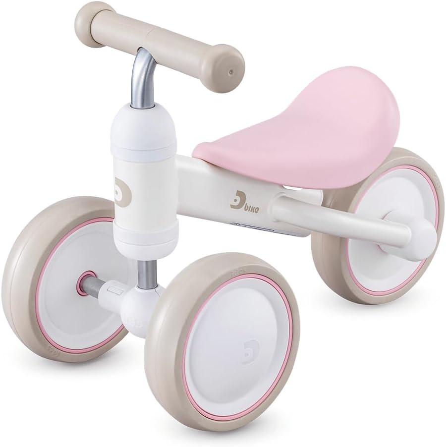 【公式】アイデス D-Bike mini ワイド 三輪車 ペダルなし 屋内 幼児 赤ちゃん 男の子 女の子 ギフト プレゼント (ピンク)