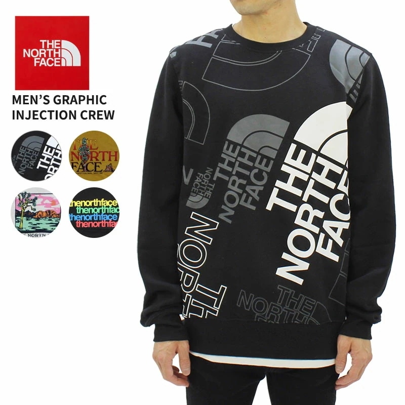 ザ・ノース フェイス THE NORTH FACE Mens Graphic Injection Crew クルーネック スウェット トレーナー 男性 メンズ nf0a7uo6