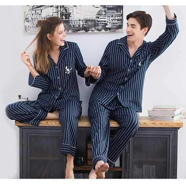 新品 ペア パジャマ 前開き 長袖 ペアパジャマ カップル カップルパジャマ カップルペアルック レディース ルームウェア ナイトウェア 寝間着 誕生日お祝い