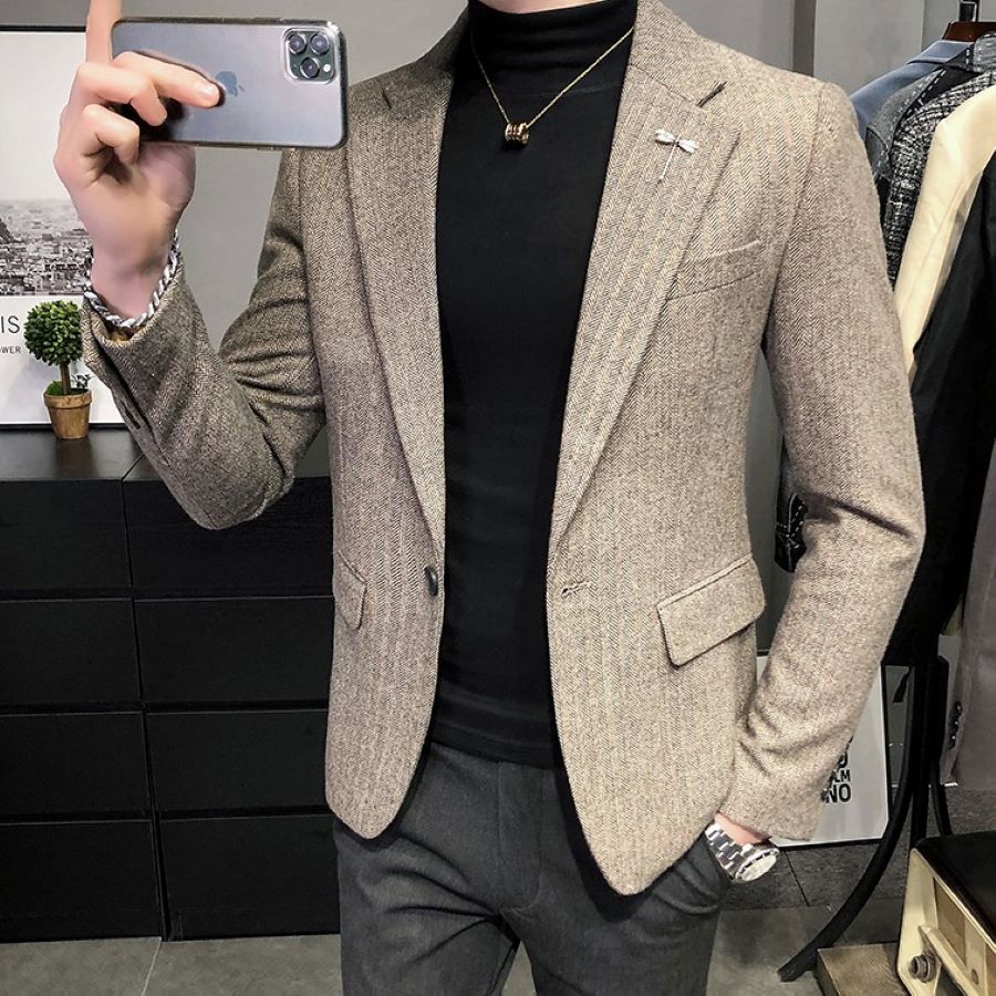高品質新入 高品質 ジャケット メンズ アウター 春秋 スーツ 韓国 9859