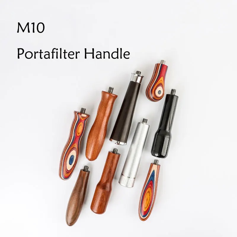 木製フィルターハンドル,フィルターホルダー,コーヒー用スレッド,m10,51mm, 54mm, 58mm