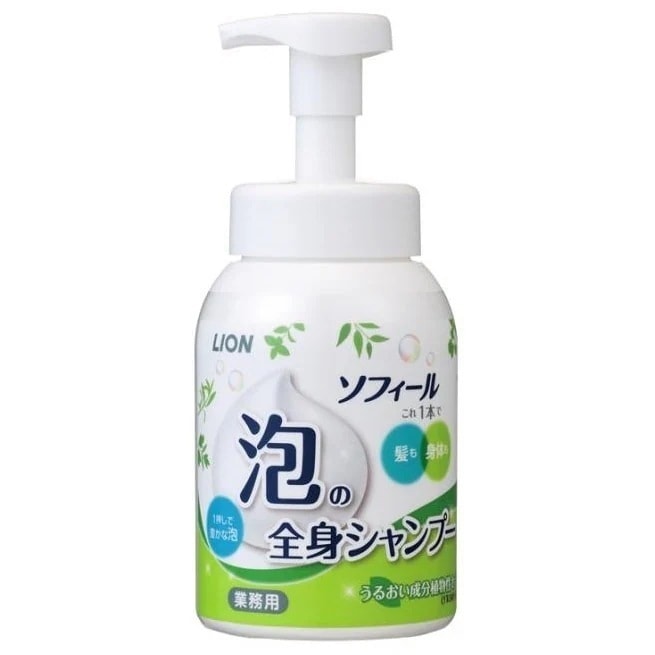 ライオン　ソフィール　泡の全身シャンプー　500mL×12本入ケース販売お徳用【取り寄せ商品・即納不可】