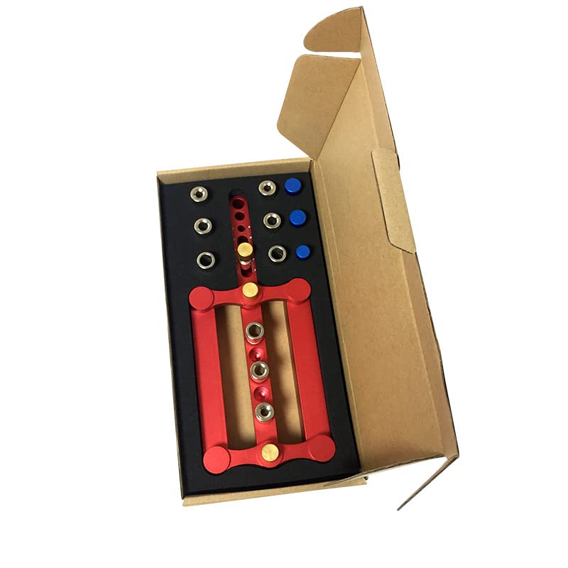 SOYAN ドリル ガイド ダボ穴治具 垂直 穴あけ 木工用 ダボガイドセット 調整可能 6/8/1