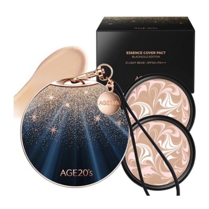 【正規品】ブラックゴールドエディションファクトケース+詰め替え2p 21号 ライトベージュ 1セット