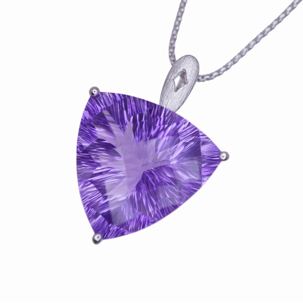 美品 アメジスト20.660ct K18WG ネックレス アメジスト/K18ホワイトゴールド パープル 0041【中古】 レディース