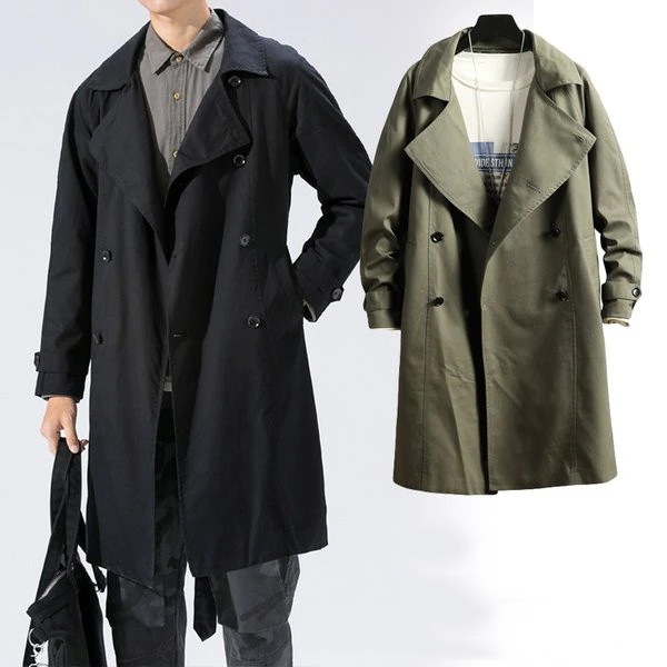 目玉新商品スプリングコート メンズ チェスターコート アウター 防風 ロング丈 コート ジャンパー ファッション コート カジュアル ロングコート 大きいサイズ ピーコート