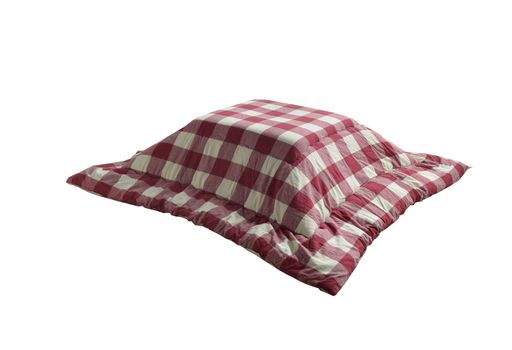 イケヒコ こたつ布団 長方形 オーブ 約205×285CM ローズ チェック インド綿 シンプル 大判 #5192259