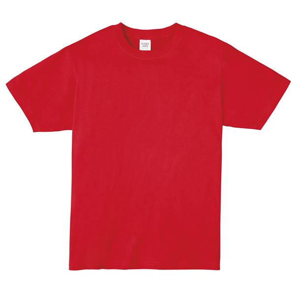 （まとめ）ATドライTシャツ 130cm レッド 150g ポリ100% (×10個セット)