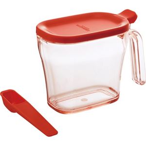 (42個セット) 調味料入れ 約幅75mm 約容量440ml スリム レッド 簡単開閉 リス リベラリスタ クックポット キッチン 台所