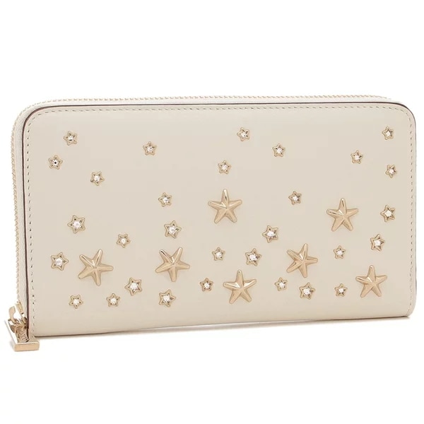 長財布 ピッパ スタースタッズ ホワイト レディース JIMMY CHOO PIPPA CZN
