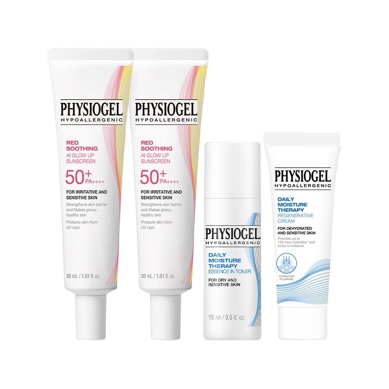 フィジオゲルレッドスーディングAIグローアップサンスクリーン2個＋エッセンスイントナー15ml＋リージェンクリーム10mlプレゼント