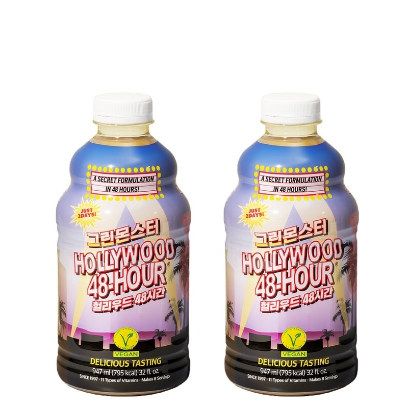 グリーンモンスターハリウッド48時間947ml 2本（2日で終わる援助ビーガンクレンズジュース）