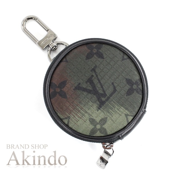 ヴァージル アブロー バッグチャーム モノグラム カモフラージュ ポルト クレ ポーチ ナイロン レザー カーキ ブラック MP2711