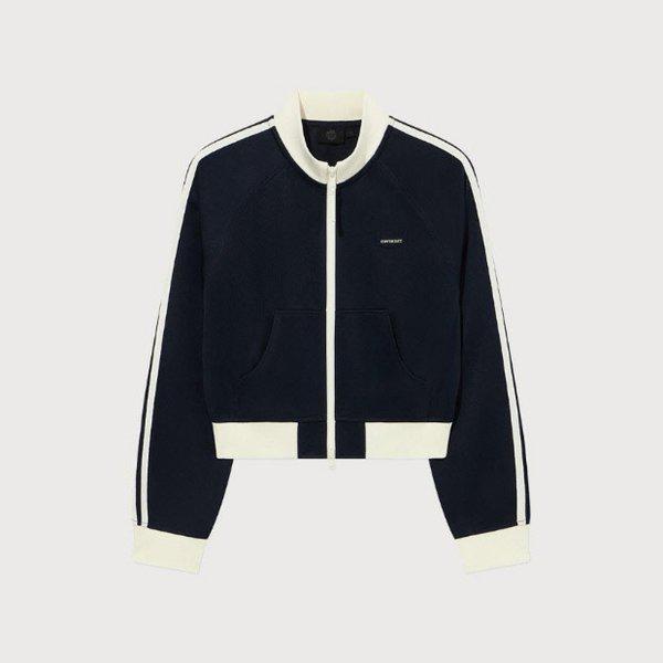 M ジャケット CQK CO2501JK90-NA ウーマン ジャージ トラック ジャケット Navy