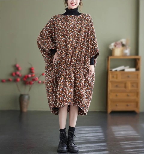 【高品質の製品】最新モデル登場！【新品】ワンピース ブルー/ブラウン2色展開 【大きいサイズ レディース 春夏 結婚式 きれいめ タイト フォーマル 大人 上品 チュニック one-piece】